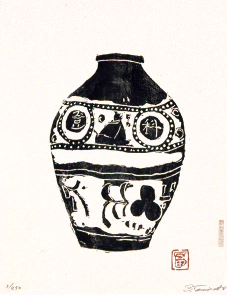壷・琉球模様